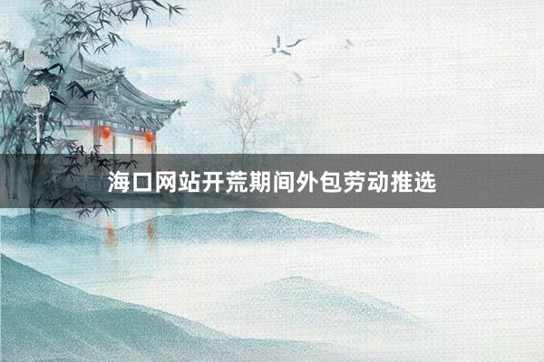 海口网站开荒期间外包劳动推选